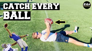 5 BEST Catching Drills For RECEIVERS In Football [upl. by Ewart19]