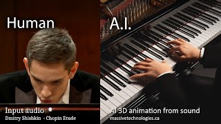 AI Creates 3D Piano Animation from Sound Concert Creator AI [upl. by Onairotciv643]