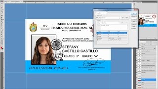 Automatización Credenciales PVC en Photoshop y Excel [upl. by Tania]