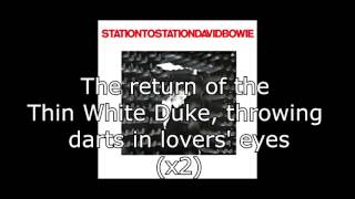 Station to Station  David Bowie  Lyrics [upl. by Jakob]