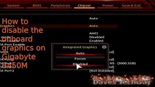 How to disable the onboard graphics on Gigabyte B450M DS3H motherboard [upl. by Nivek]
