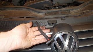 Volkswagen Passat Bonnet Release Lever Latch Removal [upl. by Goss]