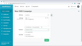 Bulk Messaging SMS How to Send Bulk SMS with SendPulse [upl. by Redla589]