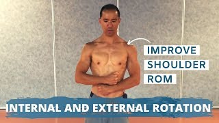 Exercise to Restore Shoulder External and Internal Rotation ROM [upl. by Lowndes607]