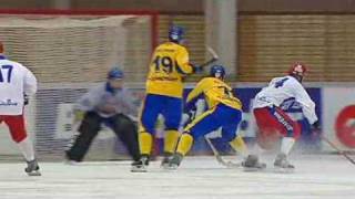 Sweden grabs World Bandy Championship [upl. by Ynnod]