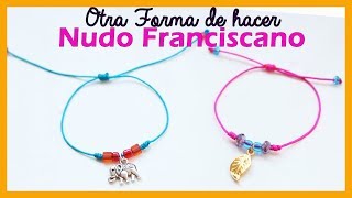 PULSERAS de HILO FACIL con  3 NUDOS FRANCISCANOS 😱 [upl. by Ahgem]