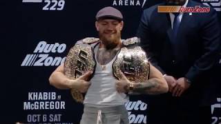 UFC 229 Khabib vs McGregor Prefight Press Conference Highlights [upl. by Nolaf39]