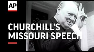 Churchills Missouri Speech 1946  Movietone Moment  5 March 2021 [upl. by Snowman]