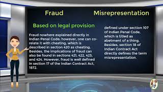 What is Difference Between Fraud amp Misrepresentation [upl. by Bust231]