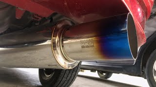 HKS Muffler Exhaust Medium and Large Cans [upl. by Ahidam364]