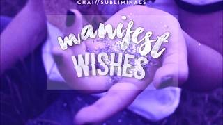 🌸 manifest ALL wishes INSTANTLY  subliminal 🌸 [upl. by Clarice851]