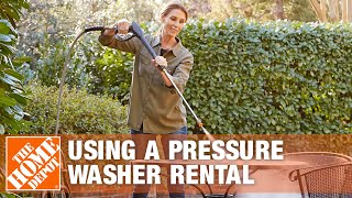 How to Use the MiTM Gas Pressure Washer Rental  The Home Depot [upl. by Raimes]