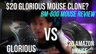 Cheap Lightweight Gaming Mouse BM600 Wireless Mouse  A 20 Glorious Mouse Clone [upl. by Rats]