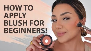 HOW TO APPLY BLUSH ON CHEEKS FOR BEGINNERS 2021  NINA UBHI [upl. by Aon192]