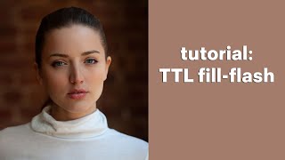 Video tutorial TTL fillflash [upl. by Lothario50]