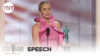 Emily Blunt Award Acceptance Speech  25th Annual SAG Awards  TNT [upl. by Pulchi]