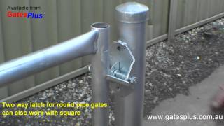 Gate Latch 2 way for round pipe and square [upl. by Linet]