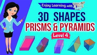 Prisms and Pyramids  Grade 3 amp 4 Math  TutWay [upl. by Rocky273]