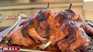 Easy Spatchcocked Turkey on a Grill A Tutorial Twist on a Thanksgiving Classic [upl. by Ahsema]