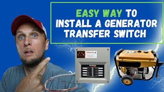 HOW TO INSTALL A PORTABLE GENERATOR TRANSFER SWITCH [upl. by Buehler]