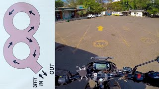 How to Pass 8 Driving Test Very Easy Practical RTO Test and Controls  Praks Bikers Guide [upl. by Perrins]