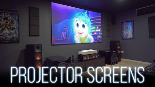 Choosing A Projector Screen  Everything You Need To Know [upl. by Fabron]