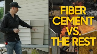 Will it Burn Fiber Cement vs the Rest  Siding Comparison [upl. by Aiek37]