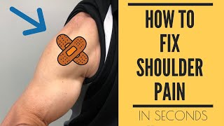 How To Fix Shoulder Pain in Seconds  This Works Updated [upl. by Reniti]