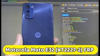 Moto E32 XT22272 2023 Bypass google account android 11 frp [upl. by Alam619]