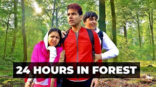 LIVING IN FOREST FOR 24 HOURS  Rimorav Vlogs [upl. by Llenej]