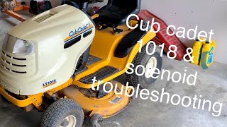 Cub Cadet 1018 Service amp starter solenoid issues [upl. by Elletnuahs]