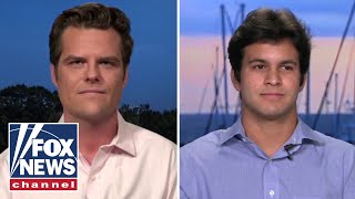 Rep Matt Gaetz introduces his son Nestor on Tucker Carlson Tonight [upl. by Ilarin]