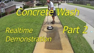 Part 2 How To Pressure Wash Concrete Sidewalks and Driveways Chemical Free [upl. by Fu]