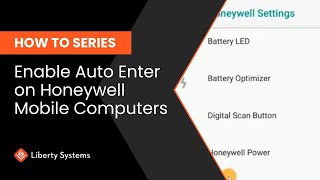 How to Enable Auto Enter After Scan on Honeywell CK65 CT40 CT60 [upl. by Arocet]