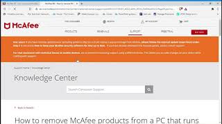 How to remove Mcafee antivirus from Windows [upl. by Ebag]