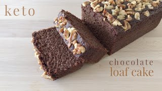 Keto Chocolate Loaf Cake [upl. by Ahsiner829]