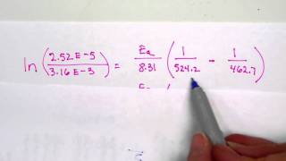 arrhenius equation example [upl. by Dreddy]