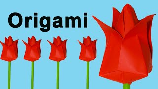 Como Hacer Flores De Papel Origami Fácil [upl. by Peper]