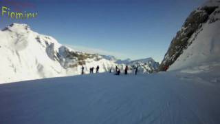 Skiing in Marmolada  La Bellunese  Marmolada Malga Ciapela [upl. by Alegnat]