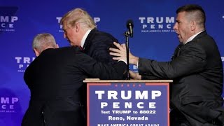 Donald Trump rushed off stage during rally in Nevada [upl. by Colis817]