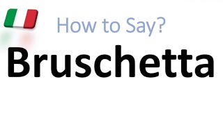 How to Pronounce Bruschetta CORRECTLY And WHY [upl. by Adeirf]