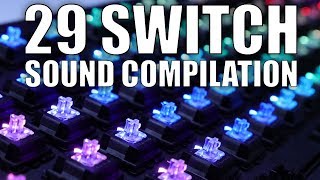 29 Mechanical Keyboard Switch Sound Compilation [upl. by Marys887]