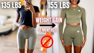 HOW TO GAIN WEIGHT FAST FOR SKINNY WOMEN FAST METABOLISM NO APETAMIN  My Weight Gain Journey [upl. by Sargent]