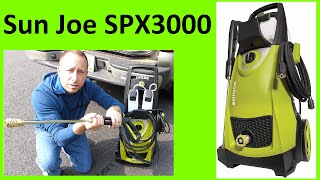 SunJoe SPX3000 Pressure Washer Overview Assembly and Quick Demo [upl. by Armmat]