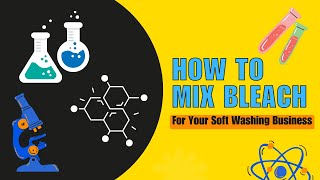 How to Mix Bleach for Pressure Washing House Wash Roof Cleaning amp Softwash pressurewashingtips [upl. by Inihor]