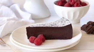 Flourless Chocolate Cake Recipe  Chocolate Torte Recipe [upl. by Nwahsaj]