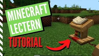 How To Make A LECTERN And USE It In Minecraft [upl. by Aleacem433]