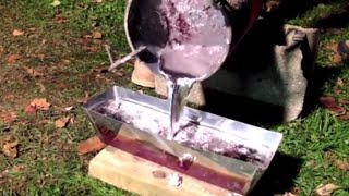 How to Melt Aluminum Cans into Ingot [upl. by Arykahs]