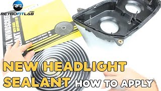 New headlight sealant how to apply [upl. by Nrobyalc]