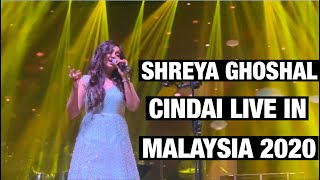 Shreya Ghoshal sings Malay song quotCindaiquot live in Malaysia 23022020 [upl. by Erwin511]